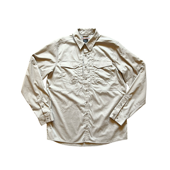 5.11 Tactical Mens Button-down Shirt L Rip Stop Workwear Utility Outdoor Uniform - Picture 1 of 8